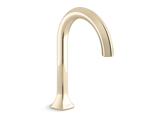 KOHLER K-27016-AF Occasion Deck-Mount Bath Spout With Cane Design In Vibrant French Gold