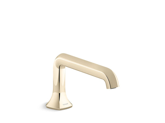 KOHLER K-27017-AF Occasion Deck-Mount Bath Spout With Straight Design In Vibrant French Gold