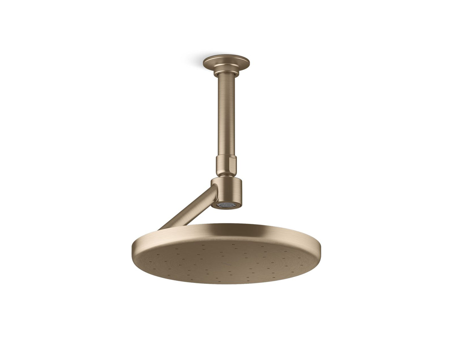 KOHLER K-26301-BV Statement Open Rain Iconic Single-Function Rainhead, 2.5 Gpm In Vibrant Brushed Bronze