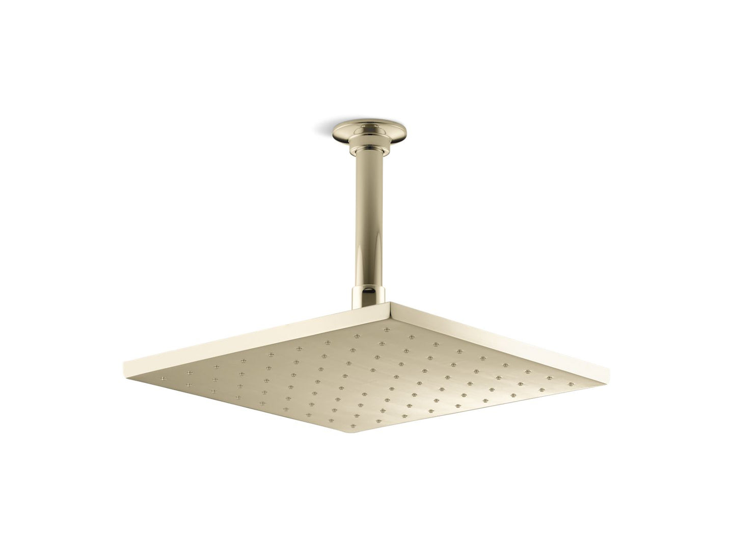 KOHLER K-13696-AF Contemporary Square 10" Single-Function Rainhead, 2.5 Gpm In Vibrant French Gold