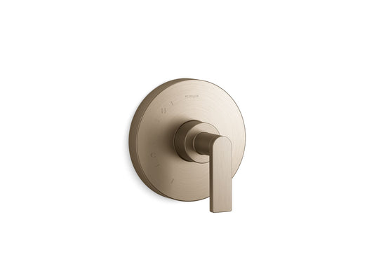 KOHLER K-TS73115-4-BV Composed Rite-Temp Valve Trim With Lever Handle In Vibrant Brushed Bronze