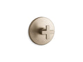 KOHLER K-T73133-3-BV Composed Mastershower Temperature Control Valve Trim With Cross Handle - Vibrant Brushed Bronze