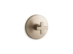 KOHLER K-T73133-3-BV Composed Mastershower Temperature Control Valve Trim With Cross Handle - Vibrant Brushed Bronze
