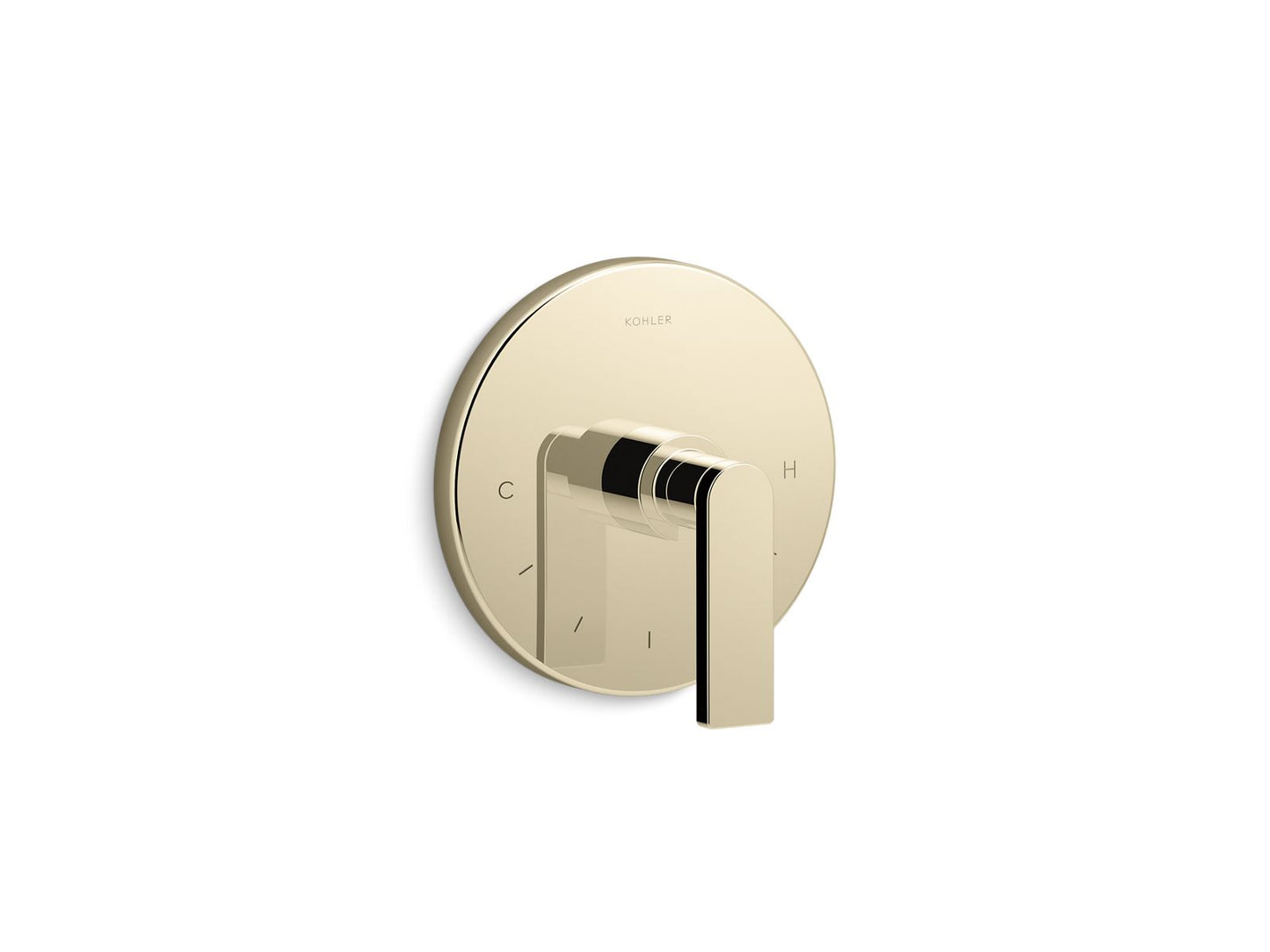 KOHLER K-T73133-4-AF Composed Mastershower Temperature Control Valve Trim With Lever Handle In Vibrant French Gold