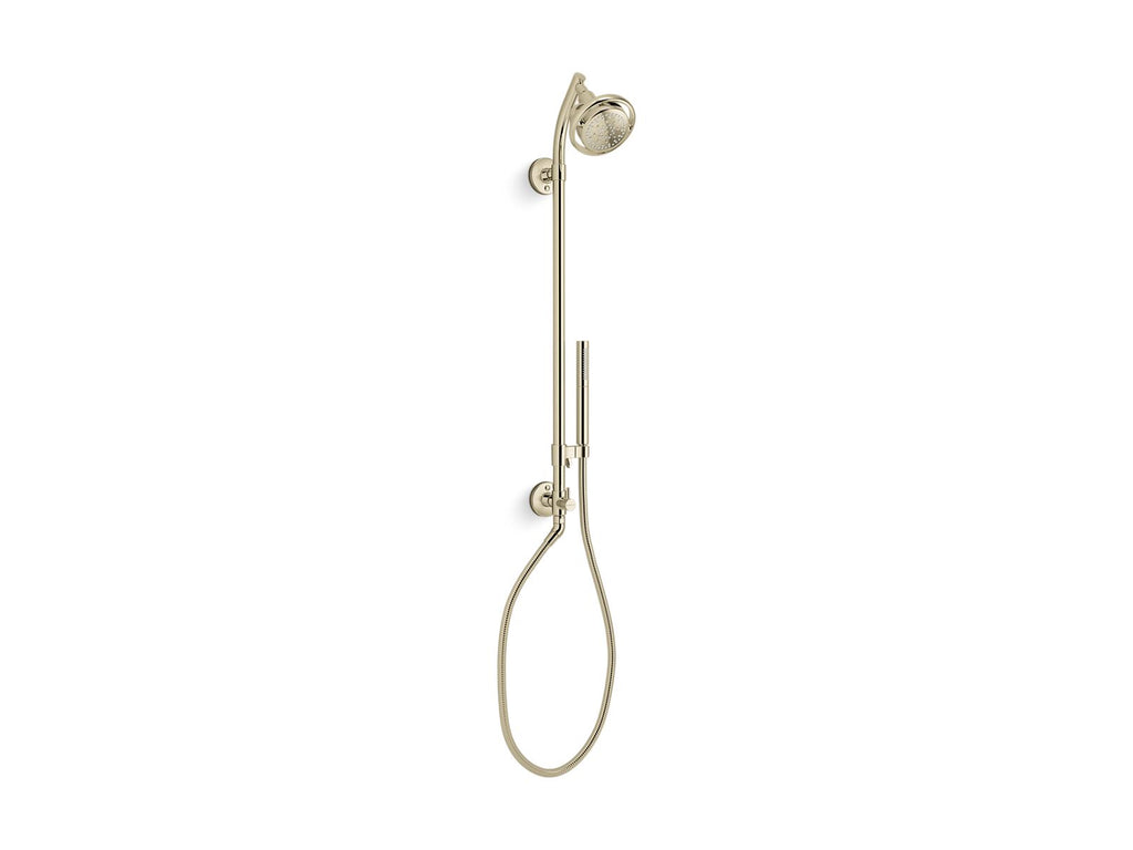 KOHLER K-45905-AF Hydrorail-S Bath/Shower Column - Vibrant French Gold
