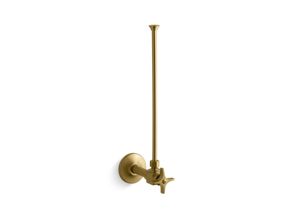 KOHLER K-7637-2MB 3/8" Npt Angle Supply With Stop And Annealed Vertical Tube - Vibrant Brushed Moderne Brass