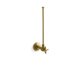 KOHLER K-7637-2MB 3/8" Npt Angle Supply With Stop And Annealed Vertical Tube - Vibrant Brushed Moderne Brass