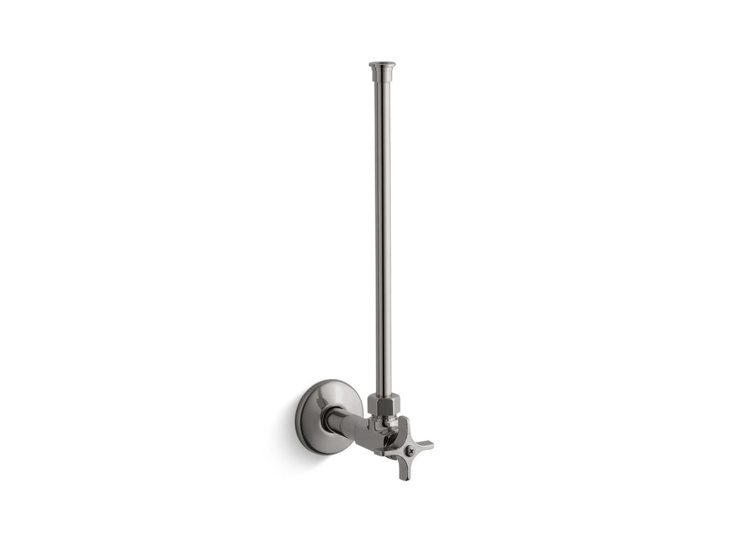 KOHLER K-7638-TT 1/2" Npt Angle Supply With Stop With Cross Handle And Annealed Vertical Tube - Vibrant Titanium