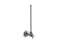 KOHLER K-7638-TT 1/2" Npt Angle Supply With Stop With Cross Handle And Annealed Vertical Tube - Vibrant Titanium