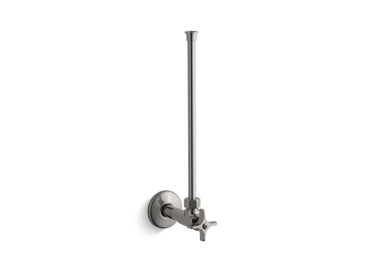 KOHLER K-7638-TT 1/2" Npt Angle Supply With Stop With Cross Handle And Annealed Vertical Tube - Vibrant Titanium