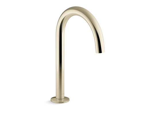 KOHLER K-77985-AF Components Deck-Mount Bath Spout With Tube Design In Vibrant French Gold