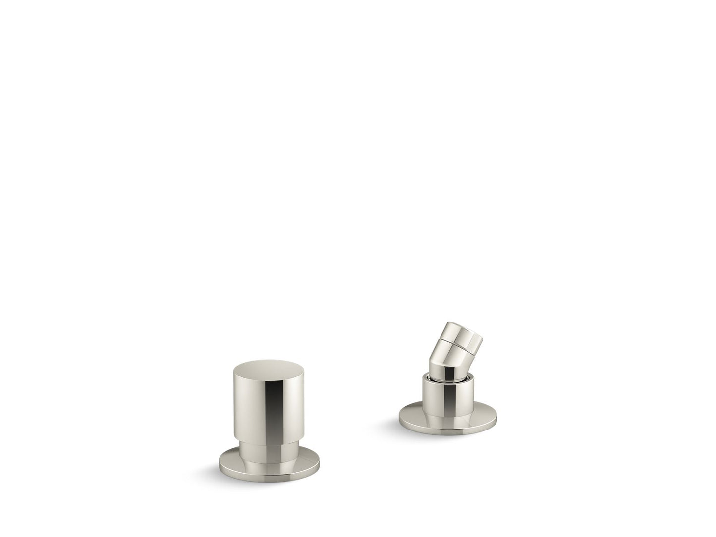 KOHLER K-77989-SN Components Deck-Mount Handshower Holder And Two-Way Diverter Valve In Vibrant Polished Nickel