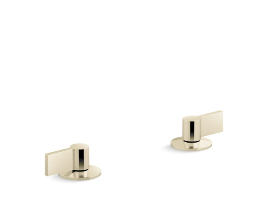 KOHLER K-77990-4-AF Components Deck-Mount Bath Faucet Handles With Lever Design In Vibrant French Gold