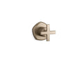 KOHLER K-T27042-3-BV Occasion Mastershower Transfer Valve Trim With Cross Handle - Vibrant Brushed Bronze