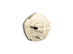 KOHLER K-T27044-3-AF Occasion Rite-Temp Valve Trim With Push-Button Diverter And Cross Handle - Vibrant French Gold