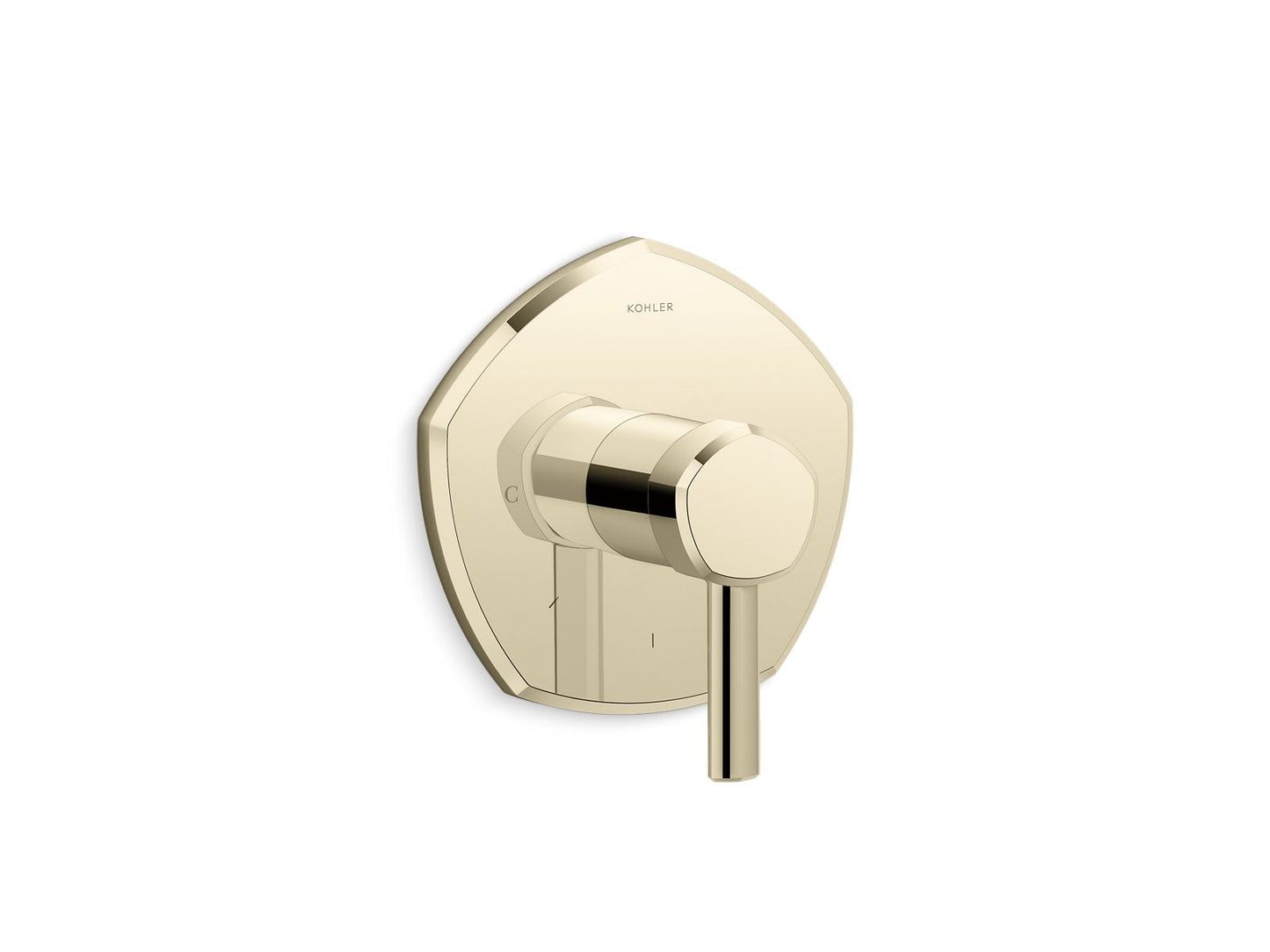 KOHLER K-T27040-4-AF Occasion Mastershower Temperature Control Valve Trim With Lever Handle In Vibrant French Gold