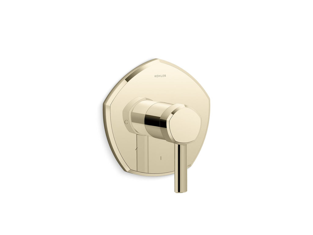 KOHLER K-T27040-4-AF Occasion Mastershower Temperature Control Valve Trim With Lever Handle - Vibrant French Gold