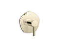 KOHLER K-T27040-4-AF Occasion Mastershower Temperature Control Valve Trim With Lever Handle - Vibrant French Gold