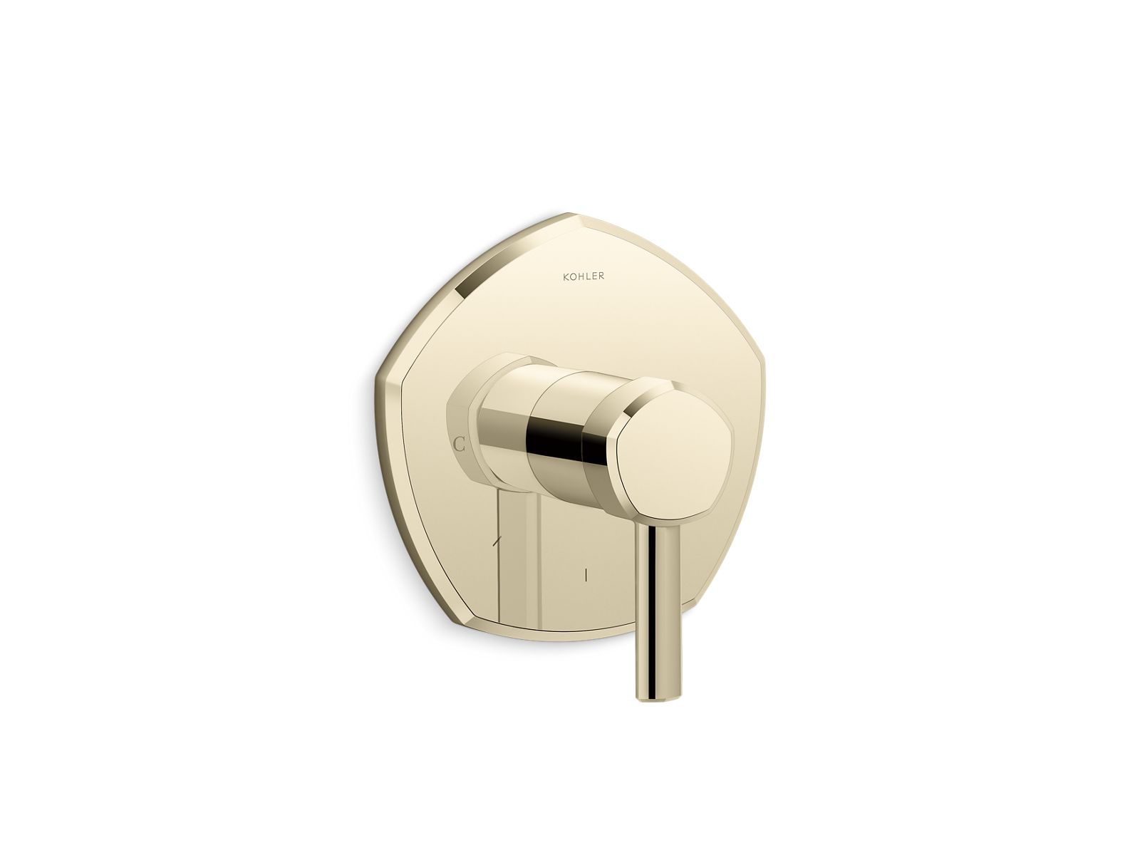 KOHLER K-T27040-4-AF Occasion Mastershower Temperature Control Valve Trim With Lever Handle - Vibrant French Gold