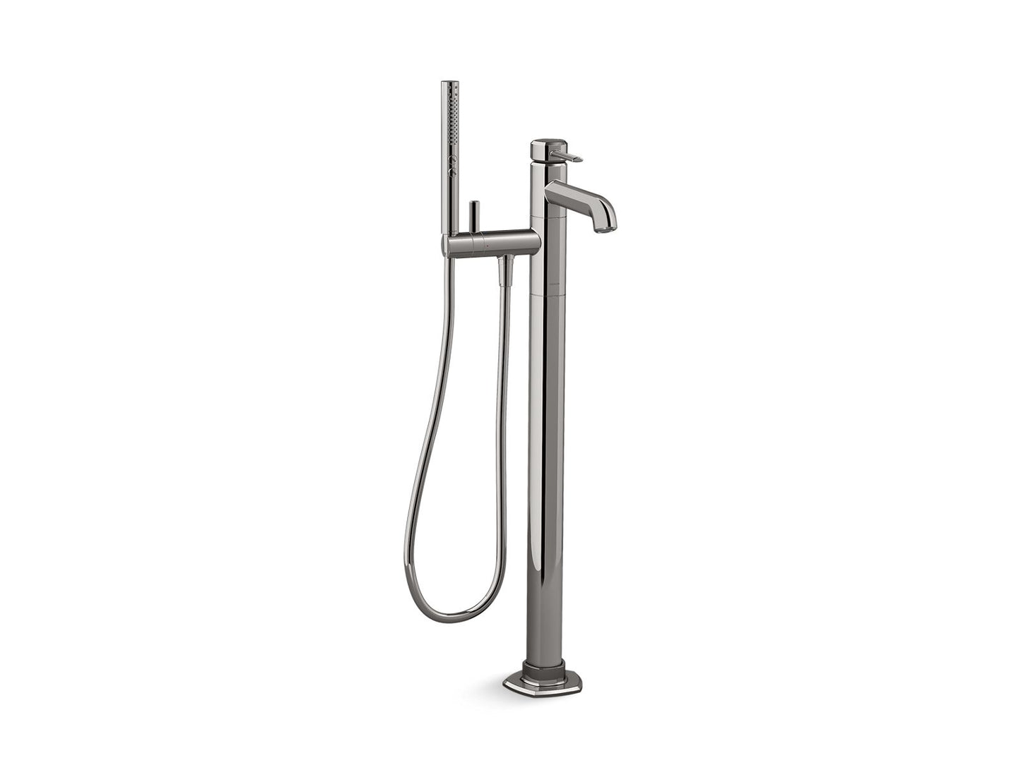 KOHLER K-T27025-4-TT Occasion Floor-Mount Bath Filler Trim With Handshower In Vibrant Titanium