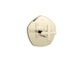 KOHLER K-T27040-3-AF Occasion Mastershower Temperature Control Valve Trim With Cross Handle - Vibrant French Gold