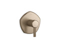 KOHLER K-T27040-4-BV Occasion Mastershower Temperature Control Valve Trim With Lever Handle - Vibrant Brushed Bronze