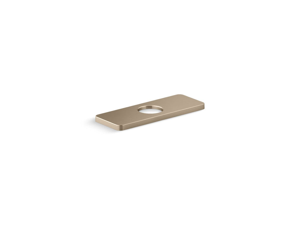 KOHLER K-23481-BV Parallel Escutcheon Plate - Vibrant Brushed Bronze