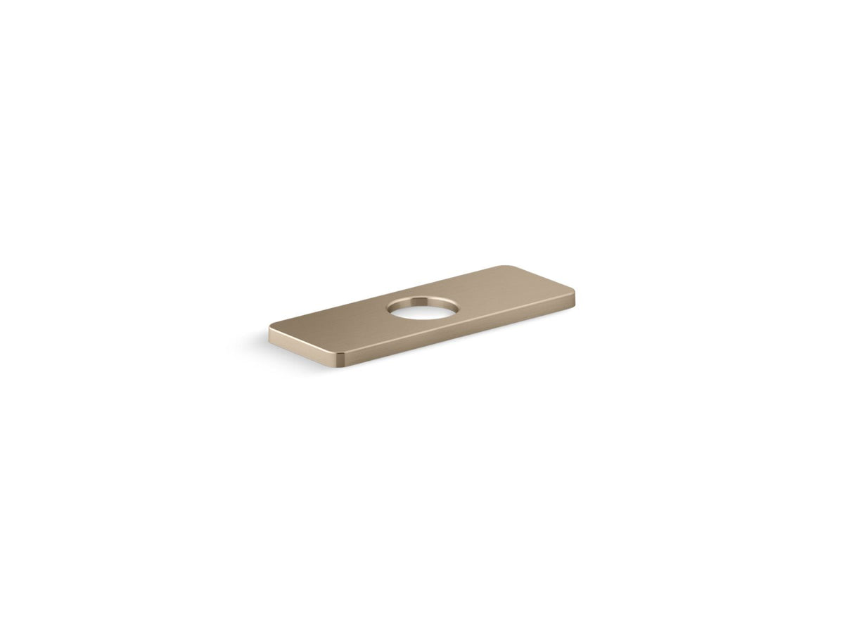 KOHLER K-23481-BV Parallel Escutcheon Plate - Vibrant Brushed Bronze