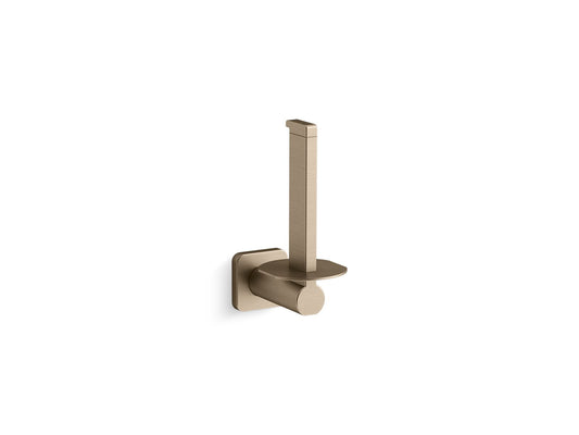 KOHLER K-23527-BV Parallel Vertical Toilet Paper Holder In Vibrant Brushed Bronze