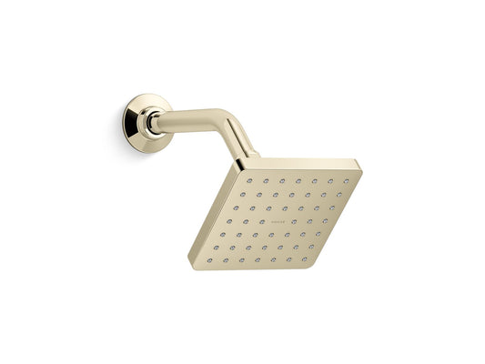 KOHLER K-24805-AF Parallel Single-Function Showerhead, 2.5 Gpm In Vibrant French Gold