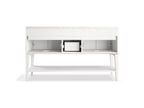 KOHLER K-33581-ASB-1WX Winnow 60" Bathroom Vanity Cabinet With Sinks And Quartz Top - Slate Grey