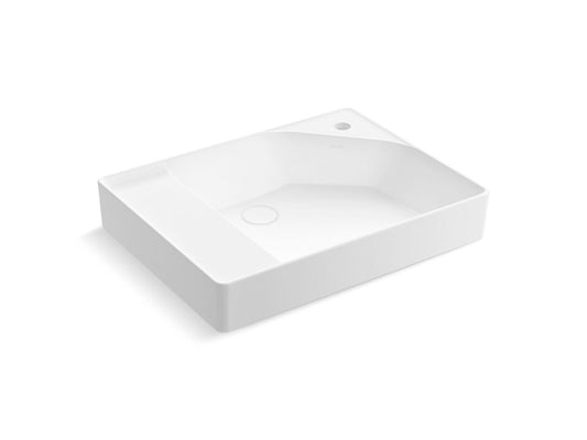 KOHLER K-31554-0 Spacity 24" Fireclay Vanity Top With Integrated Square Sink In White