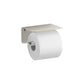 KOHLER K-29221-BN Kumin Covered Horizontal Toilet Paper Holder In Vibrant Brushed Nickel