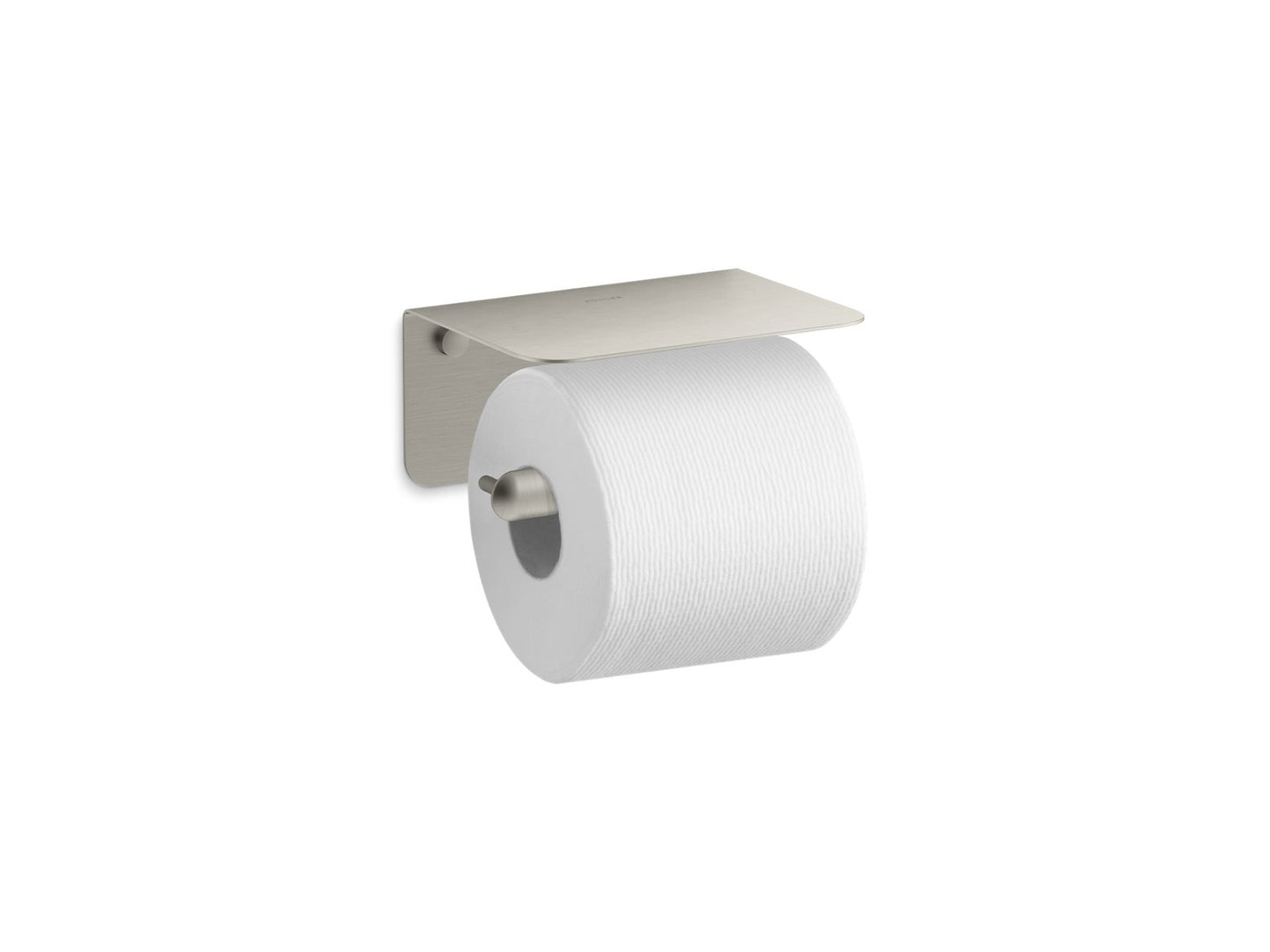 KOHLER K-29221-BN Kumin Covered Horizontal Toilet Paper Holder In Vibrant Brushed Nickel