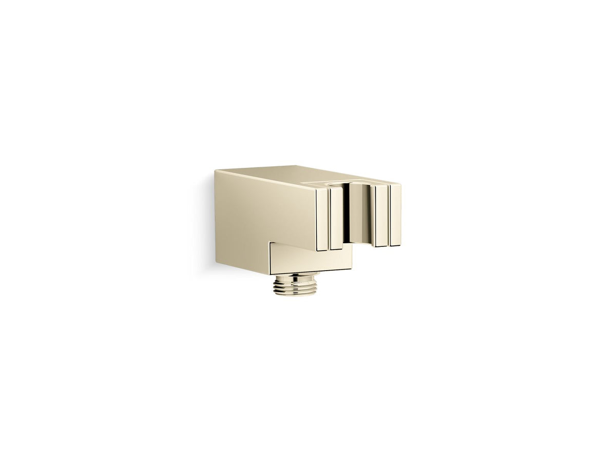 KOHLER K-26310-AF Statement Wall-Mount Handshower Holder With Supply Elbow And Check Valve - Vibrant French Gold