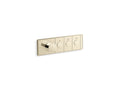 KOHLER K-26347-9-AF Anthem Three-Outlet Recessed Mechanical Thermostatic Valve Control - Vibrant French Gold
