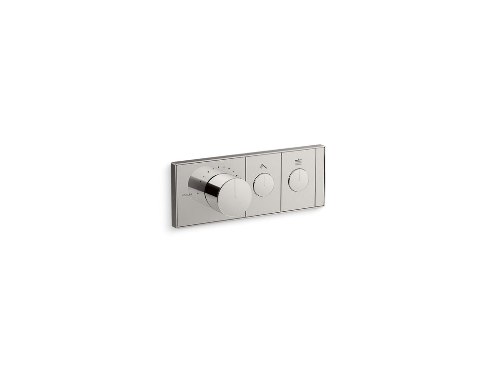KOHLER K-26346-9-TT Anthem Two-Outlet Recessed Mechanical Thermostatic Valve Control - Vibrant Titanium