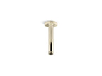 KOHLER K-26320-AF Statement 6" Ceiling-Mount Single-Function Rainhead Arm And Flange - Vibrant French Gold