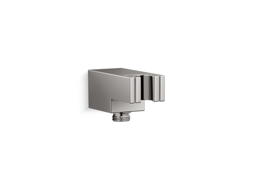 KOHLER K-26310-TT Statement Wall-Mount Handshower Holder With Supply Elbow And Check Valve - Vibrant Titanium