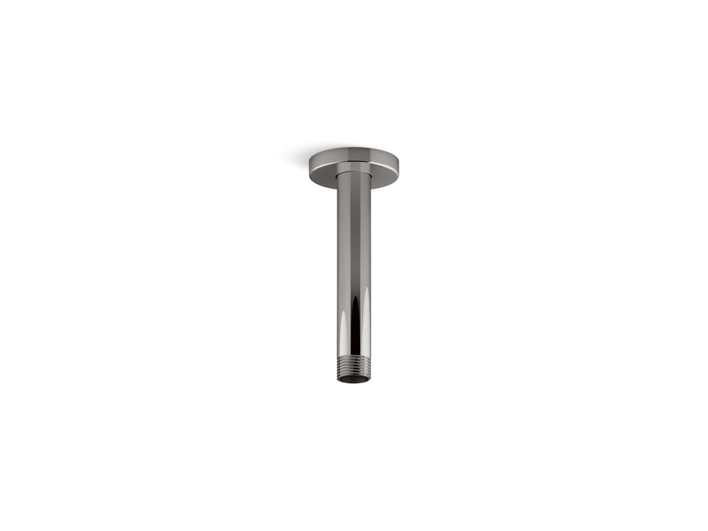 KOHLER K-26320-TT Statement 6" Ceiling-Mount Single-Function Rainhead Arm And Flange - Vibrant Titanium
