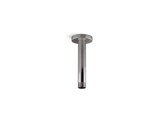 KOHLER K-26320-TT Statement 6" ceiling-mount single-function rainhead arm and flange - Vibrant Titanium
