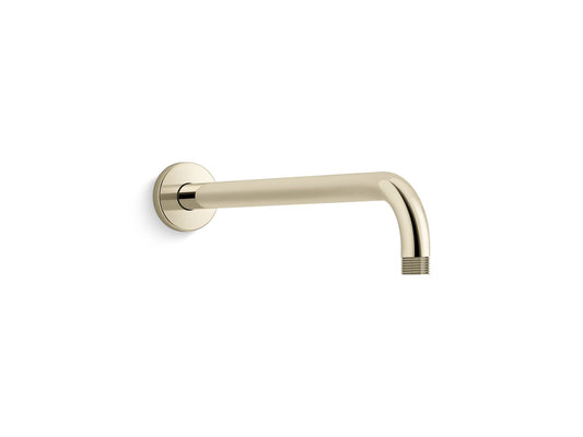 KOHLER K-26322-AF Statement 15-1/2" Wall-Mount Single-Function Rainhead Arm And Flange In Vibrant French Gold