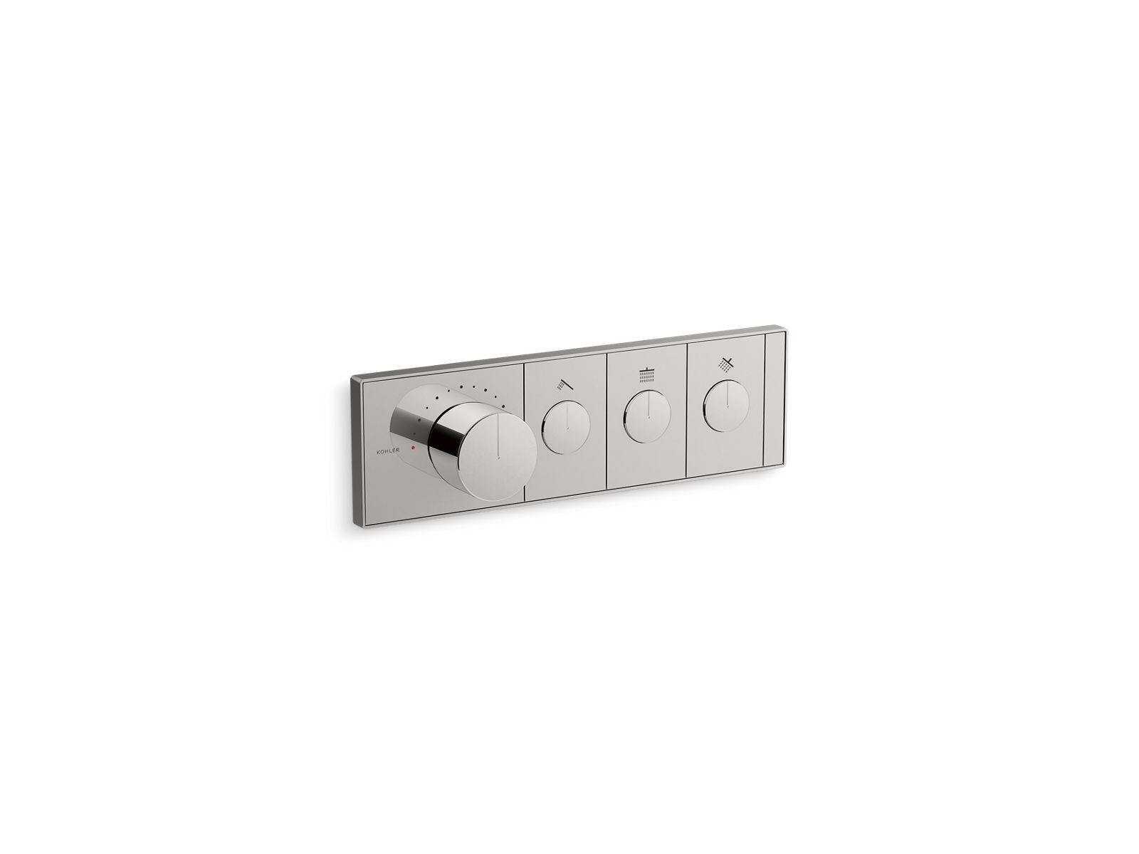 KOHLER K-26347-9-TT Anthem Three-Outlet Recessed Mechanical Thermostatic Valve Control - Vibrant Titanium
