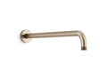 KOHLER K-26307-BV Statement 19" Wall-Mount Single-Function Rainhead Arm And Flange - Vibrant Brushed Bronze
