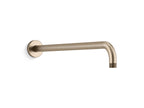 KOHLER K-26307-BV Statement 19" Wall-Mount Single-Function Rainhead Arm And Flange - Vibrant Brushed Bronze