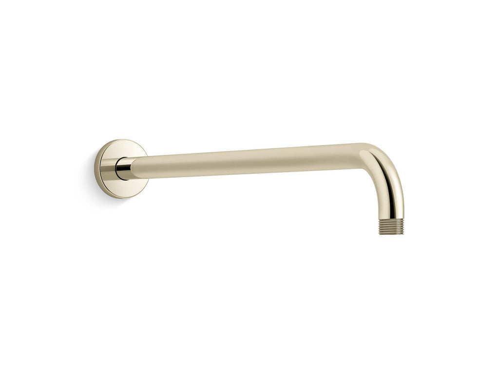 KOHLER K-26307-AF Statement 19" Wall-Mount Single-Function Rainhead Arm And Flange - Vibrant French Gold