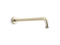 KOHLER K-26307-AF Statement 19" Wall-Mount Single-Function Rainhead Arm And Flange - Vibrant French Gold
