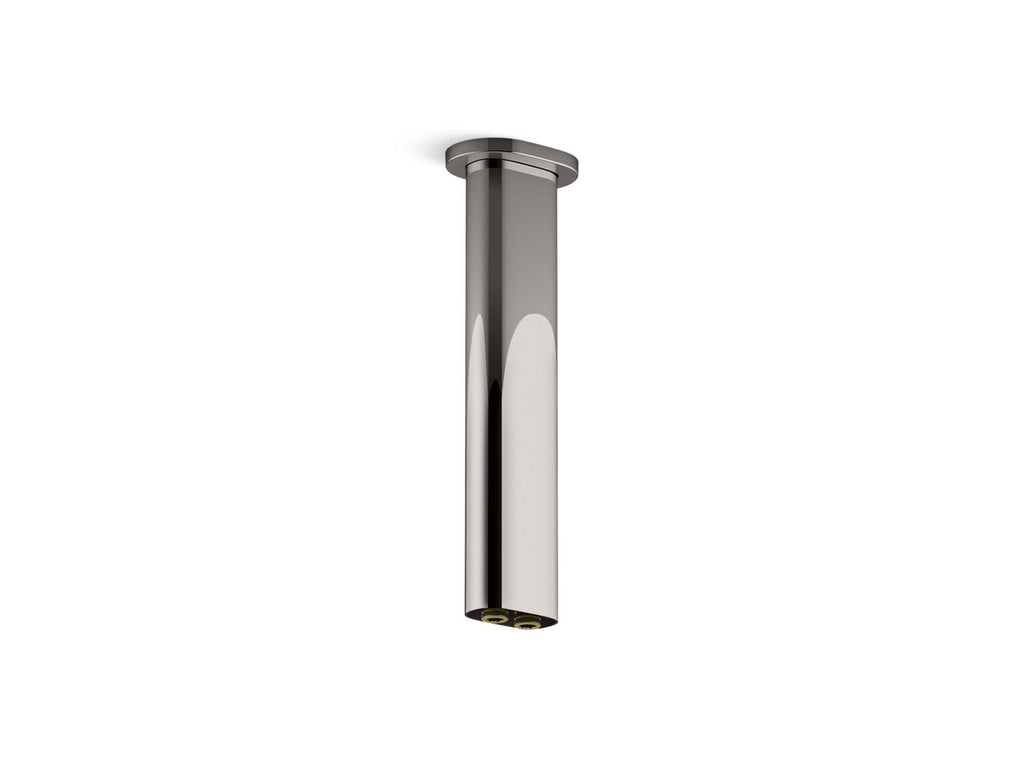 KOHLER K-26326-TT Statement 10" Ceiling-Mount Two-Function Rainhead Arm And Flange - Vibrant Titanium