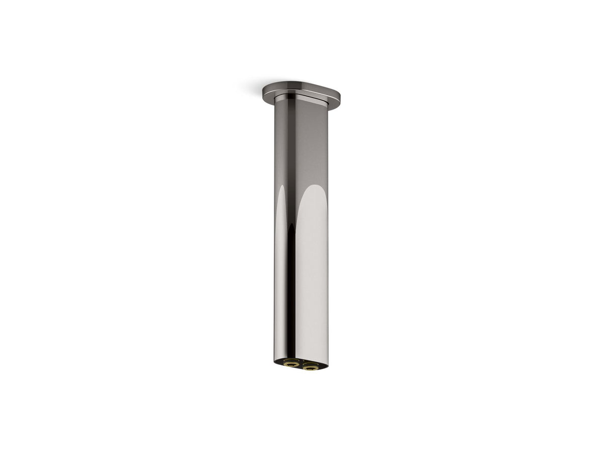 KOHLER K-26326-TT Statement 10" Ceiling-Mount Two-Function Rainhead Arm And Flange - Vibrant Titanium