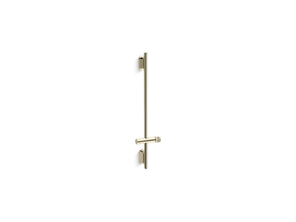 KOHLER K-26314-AF Statement 32" Deluxe Slidebar With Integrated Water Supply - Vibrant French Gold